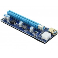 USB 3.0 PCI-E 1x-16x GPU Extend Riser - BLUE